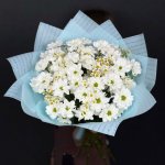 Букет с хризантемами &laquo;Ромашечка&raquo;