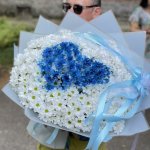 Букет с хризантемами &laquo;Конфетка&raquo;