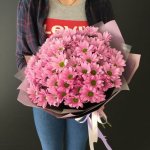 Букет из розовых хризантем &laquo;Желание&raquo;