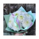 Букет из одноголовых хризантем &laquo;Светлые дни&raquo;