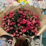 Букет с кустовыми розами &laquo;Заветная мечта&raquo;