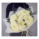 Букет с хризантемами &laquo;Бантик&raquo;