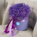 Цветы в коробке &laquo;Сиреневый&raquo;