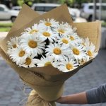Букет с ромашками &laquo;Солнечный луч&raquo;
