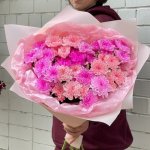 Букет из хризантем &laquo;Пудра&raquo;