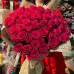 Букет из 55 розовой розы &laquo;Ты и Я&raquo;