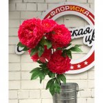 Букет искусственный &laquo;&lrm;Большой пион&raquo;