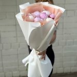 Букет из семи пионов  &laquo;Соблазн&raquo;