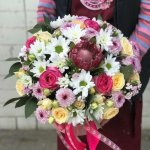 Цветы в коробке &laquo;Лунная радуга&raquo;