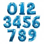 Воздушный шар &laquo;Голубая цифра&raquo;