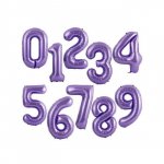 Воздушный шар &laquo;Сиреневая цифра&raquo;