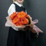 Букет из роз &laquo;Пора в школу&raquo;