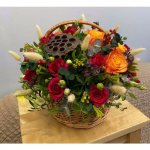 Цветы в корзине &laquo;Стихия&raquo;