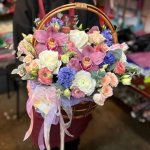 Цветы в корзине &laquo;Гламур&raquo;