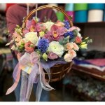 Цветы в корзине &laquo;Гламур&raquo;