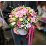 Цветы в коробке &laquo;Розовые грёзы&raquo;