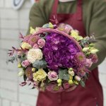 Цветы в корзине  &laquo;Аметист&raquo;