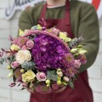 Цветы в корзине  &laquo;Аметист&raquo;