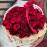 Цветы в корзине  &laquo;Соблазн&raquo;