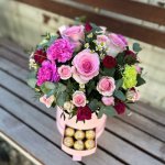 Цветы в коробке &laquo;Цветочный вальс&raquo;