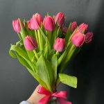 Букет из пионовидных тюльпанов &laquo;Бодрое утро&raquo;