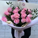 Букет с розами &laquo;Веер&raquo;