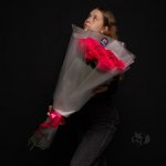 Букет из розовых роз 60 см &laquo;Сияющая любовь&raquo;