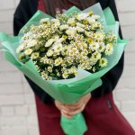 Букет с ромашками &laquo;День семьи&raquo;