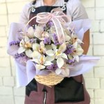 Композиция в корзине &laquo;Космос&raquo;