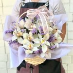 Композиция в корзине &laquo;Космос&raquo;