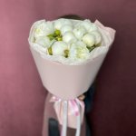 Букет из одиннадцати белых пионов &laquo;Видение&raquo;