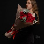 Букет с розами &laquo;Мамочка&raquo;