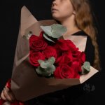 Букет с розами &laquo;Мамочка&raquo;