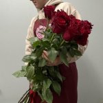 15 красных роз 120 см &laquo;Элит&raquo;