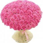 Букет с розами &laquo;Розовые облака&raquo;
