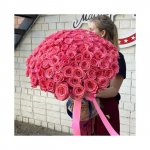 Букет с розами &laquo;Розовые облака&raquo;