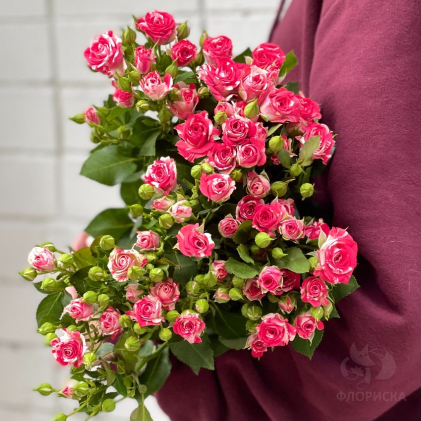 Букет цветов из кустовых роз в Челябинске купить недорого с доставкой по акции