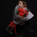 Букет из 3 французских роз &laquo;Самой лучшей Маме&raquo;
