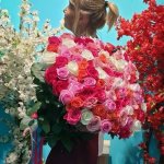 Букет из 101 розовой розы &laquo;Многоцветик&raquo;