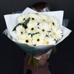 Букет из кремовой герберы &laquo;Солнечная леди&raquo;