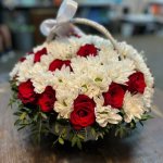 Цветы в корзине &laquo;Элита&raquo;