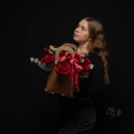 Цветы в сумке  &laquo;Чудесный вечер&raquo;