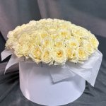 101 Роза в коробке &laquo;Единственной&raquo;