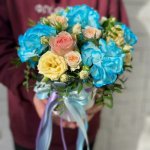 Цветы в коробке &laquo;Нежные чувства&raquo;