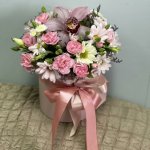 Цветы в коробке  &laquo;Марсель&raquo;