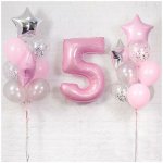 Композиция из шаров розовая &laquo;Праздник&raquo;