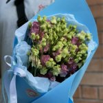 Букет с эустомой &laquo;Время любить&raquo;