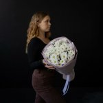 Букет с хризантемами &laquo;Мелодия любви&raquo;