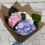 Букет с гортензией &laquo;Яркий день&raquo;