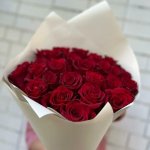 Букет с розами &laquo;Пламя и лёд&raquo;